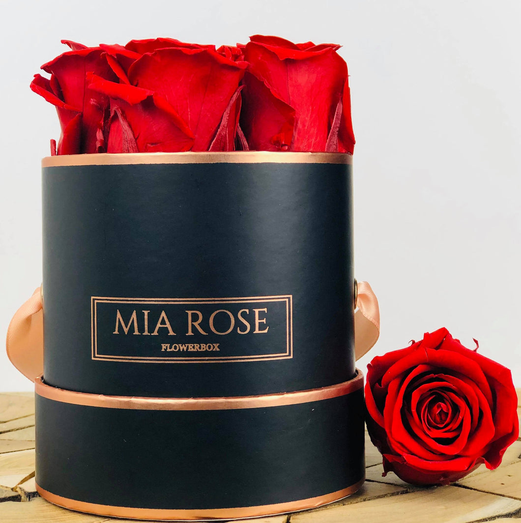 FLOWERBOX INFINITYROSEN 10x10 cm mit 4-6 Rosen