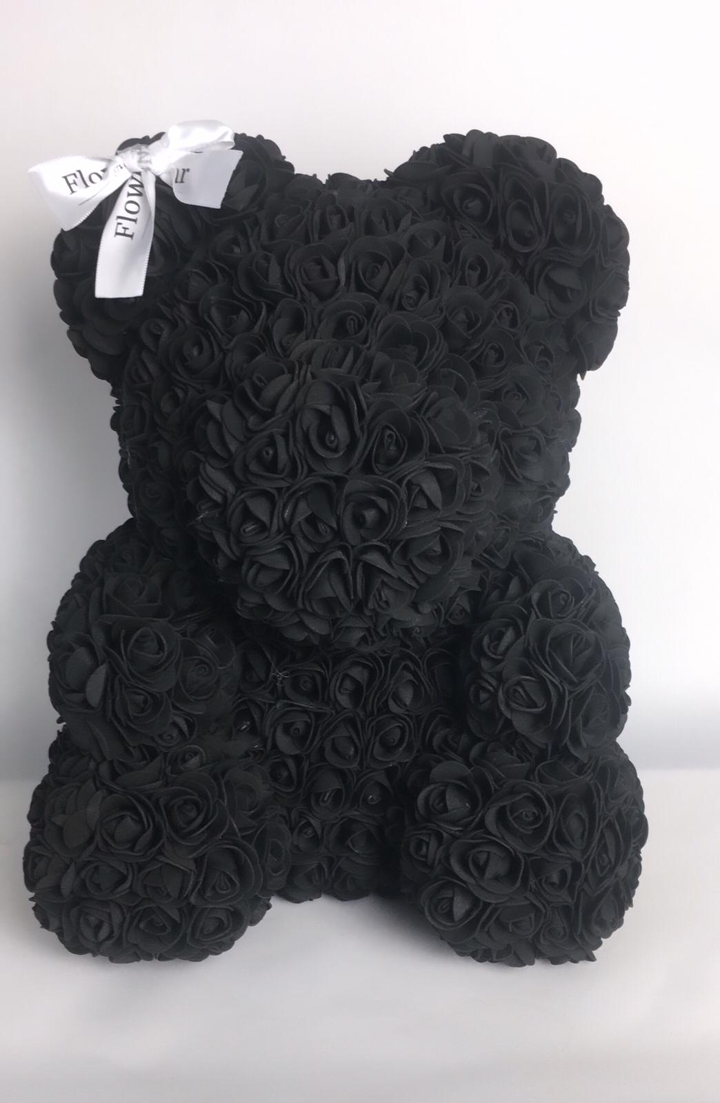 DELUXE BÄR SITZEND CA. 40CM SCHWARZ